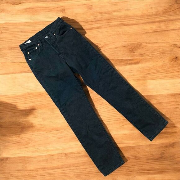 Levi’s 501 Straight Leg Black Denim Jeans 25” - Picture 1 of 8
